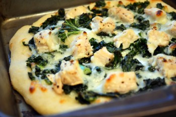 Kale and Lemon-Pepper Chicken Pizza