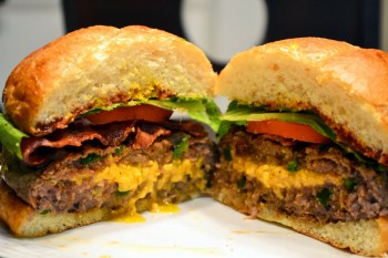 Cheddar-Stuffed Jalapeno Burger