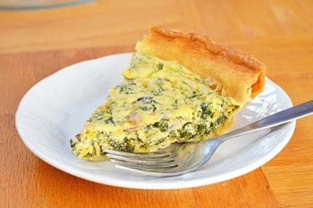 Spinach and Mushroom Quiche