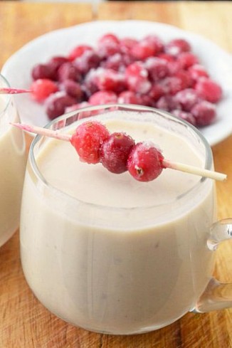 Cranberry Egg Nog