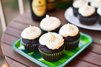 Boozy Irish Cupcakes