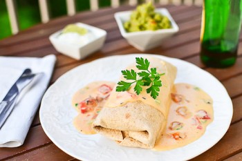Beef Rib Burrito with 5-Minute Queso