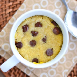 Single-Serving GF Chocolate Chip Mug Cookie