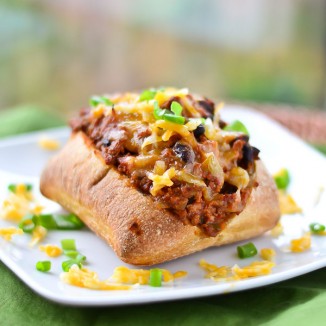Stove Top Chili Bread Boats