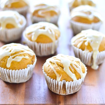 Pumpkin Muffins with Brown Butter Glaze