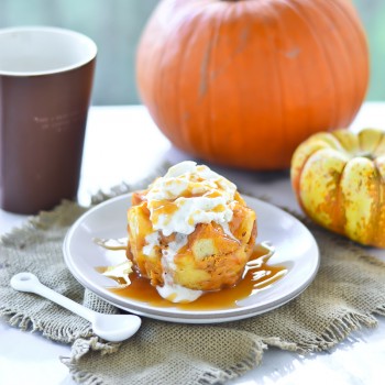Pumpkin Bread Pudding Mug Cake