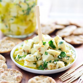 Snacktastic Sundays: Marinated Mozzarella Bites
