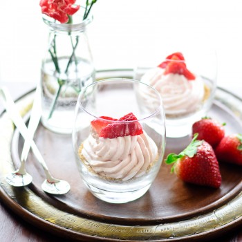 Strawberry Cream Pie Cups…and a Valentine’s Day GIVEAWAY! {GIVEAWAY CLOSED }
