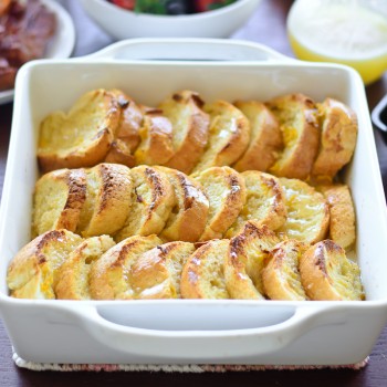 Sunday Brunch: Overnight Lemon-Glazed French Toast Bake