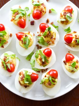 BLT Deviled Eggs