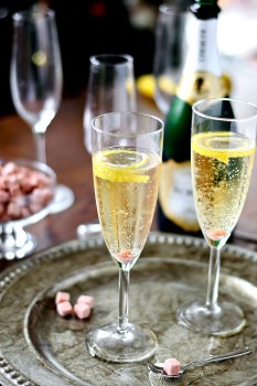 Champagne Cocktails + DIY Homemade Angostura Sugar Cubes