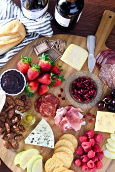 How to Make an Epic Valentine’s Day Cheese Board + Dark Chocolate-Chili Ganache